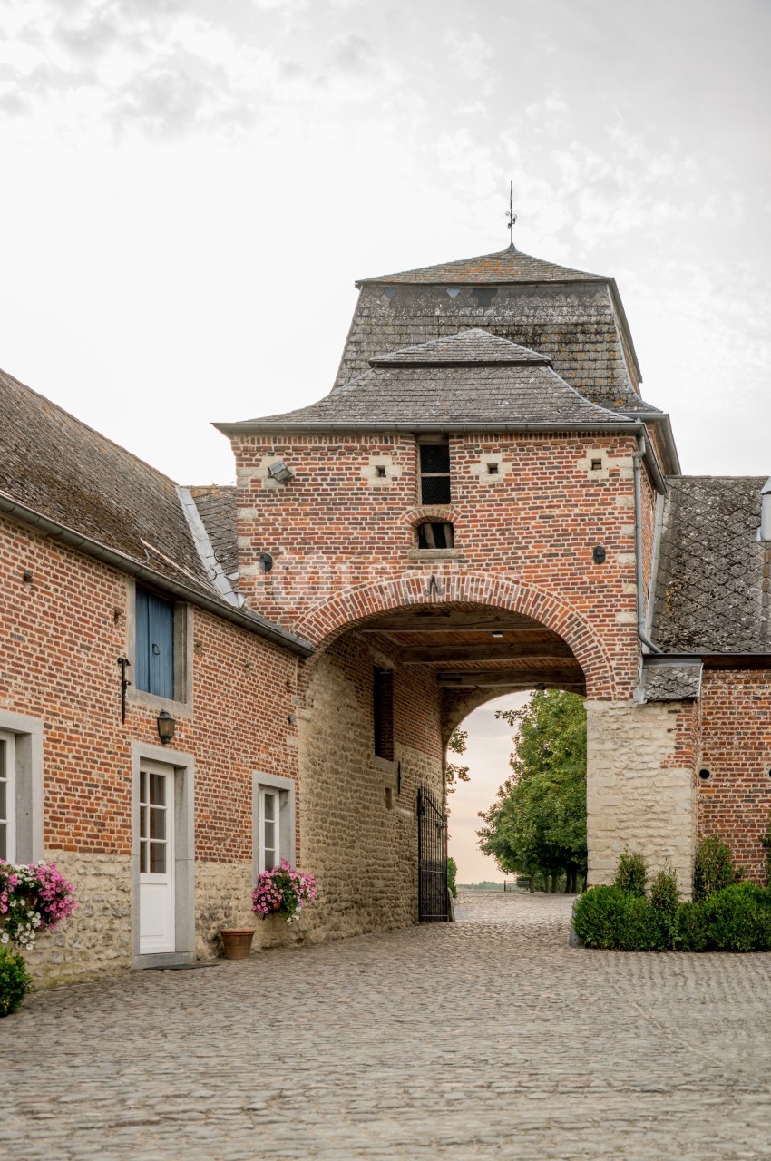 Le porche d'entrée (vue de la cour)