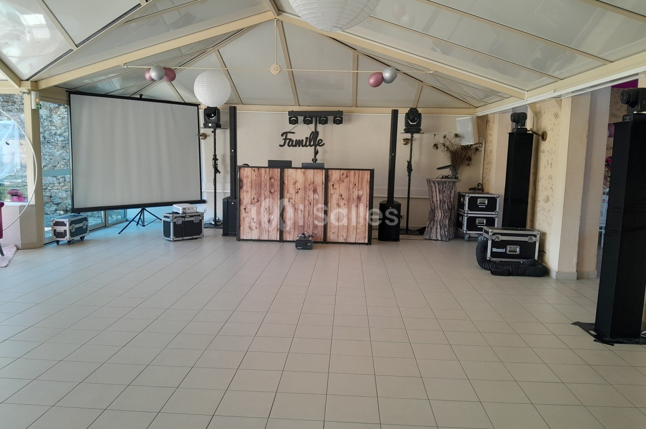 Installation DJ dans la véranda