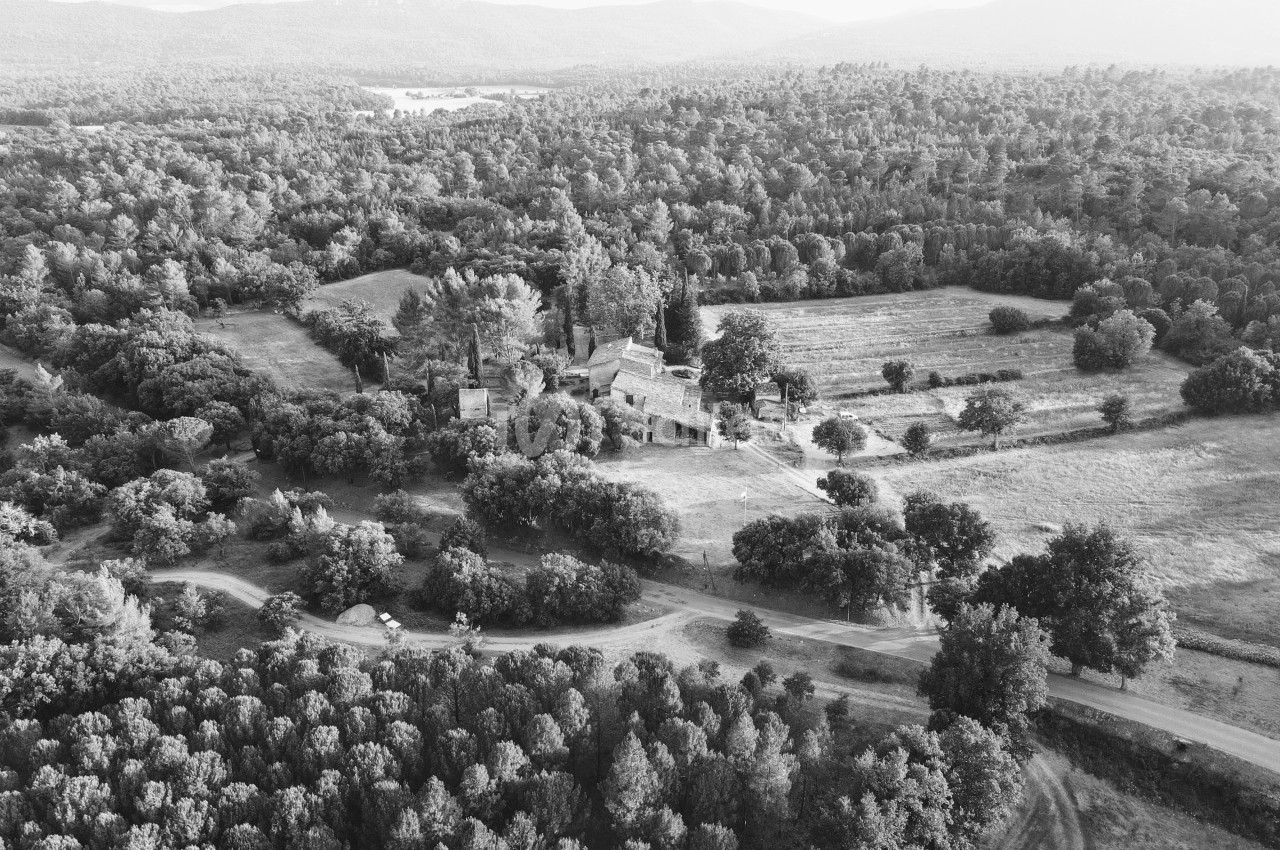 Vue aérienne du Domaine - Vue depuis le Nord
