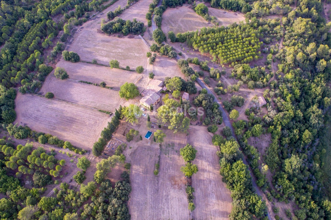 Vue aérienne du Domaine - Vue depuis le Sud