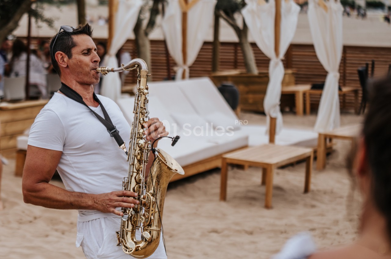 Vin d'honneur à l'Hospitalet Beach